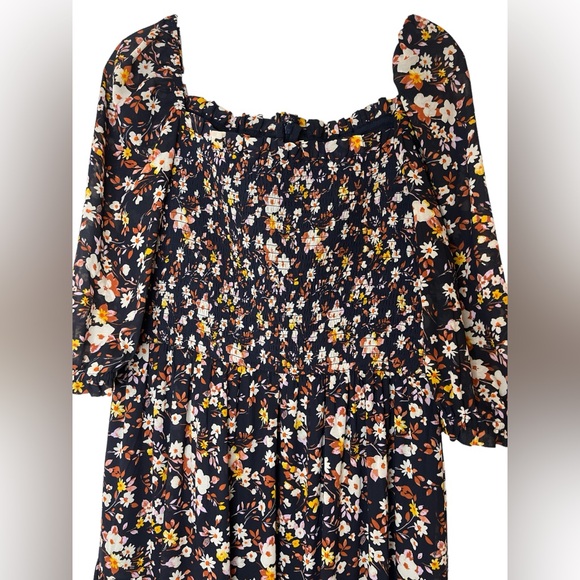 Ann Taylor Navy Floral Maxi Dress Size 14 NWT - Picture 6 of 9